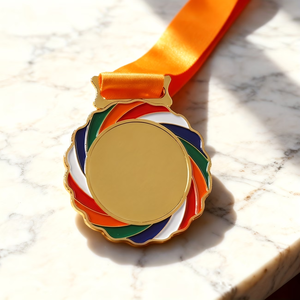 Medaglia in Lega di Zinco Personalizzata, Medaglia d'Oro con Nastro, Adatta per Vari Eventi, Competizioni e Premiazioni Onorarie - Product Image 6