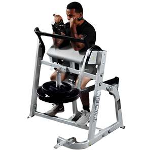 Máquina remanufacturada de curl de bíceps sentado con placas para entrenamiento de fuerza de brazos - Product Image 2