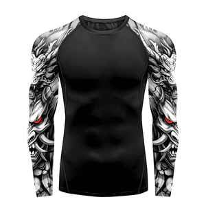Customized Women's Beach Rash Guard with Long Sleeves Breathable Spandex Surfing <b>Swimming</b> Sportswear OEM Digital Printed for <b>Men</b> - Product Image 2