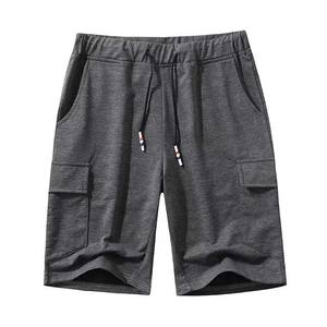 Short de jogging pour homme d'été avec logo personnalisé et poche latérale de haute qualité pour homme 100% polyester coton de couleur différente uni - Product Image 3