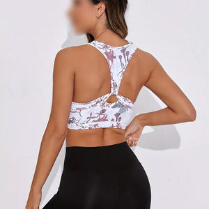 Sujetador de ropa de Yoga para entrenamiento de producto premium de la más alta calidad, sujetador de gimnasio con estampado de sublimación para mujer, sujetadores deportivos sólidos transpirables - Product Image 2