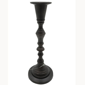 Soporte de vela de aluminio al por mayor fiesta de cobre negro huracanes regalo de Navidad portavelas acento restaurante artesanías a granel - Product Image 4