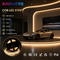 Bande LED COB sans points 12V flexible linéaire pour éclairage indirect de plafond et kit d'éclairage décoratif mural