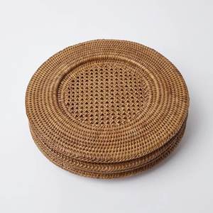 Nice Knitted Rattan <b>Placemat</b> Charger Handwoven Made in Vietnam - Product Image 1