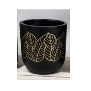 Macetas Cuadradas de Terracota Esmaltada Hechas a Mano con Platillos, Macetas de Arcilla Indias para Plantas de Jardín y Suculentas - Product Image 4