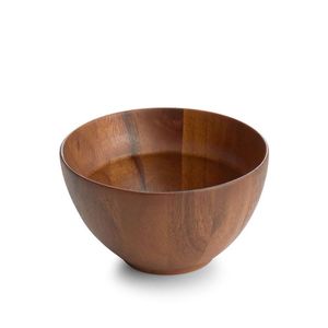 AÑADIR ARTESANÍA VERSÁTIL Tazón de masa de madera hecho a mano para frutas o ensaladas Tazón de granja rústico vintage de alta calidad - Product Image 4
