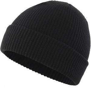 Bonnet en tricot jacquard tendance avec logo personnalisé, chapeau de mode streetwear hip-hop élégant, broderie 3D, taille unique, chaleur, temps froid - Product Image 5