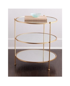 Table d'appoint décorative pour restaurant et café Table d'angle carrée au design moderne Base en métal fabriquée à la main au meilleur prix - Product Image 3