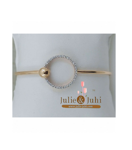 Diamond Women Kada With 18 Karat Gold <b>Bracelet</b> With Luxurious Finish Artistic Detailing And Everlasting Sophisticated Appeal - Product Image 2