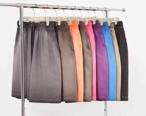 Hot Selling 2025 Unisex Heavyweight Cotton Vintage Washed Breathable <b>Sweat</b> <b>Shorts</b> All-Season Sun-Faded Casual Style - Product Image 1