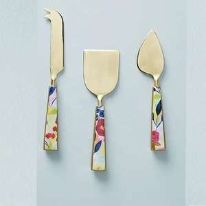 Juego de cuchillos de queso hechos a mano Royal de lujo de acero inoxidable con mango de madera, vajilla bonita, herramientas para bodas, ocasiones especiales - Product Image 4