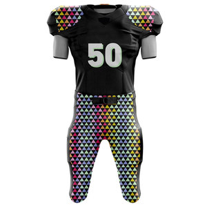 ขายส่งเยาวชนต่อสู้สิ่งทอลายทแยงเสื้อฟุตบอลอเมริกันที่กําหนดเองชุดอเมริกันฟุตบอลสําหรับเยาวชน - Product Image 3