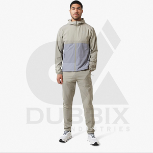 Ensemble survêtement à capuche zippé à manches longues pour hommes, pour la course à pied et le sport, nouveau style de survêtement personnalisé de haute qualité, vente en gros pour hommes - Product Image 1