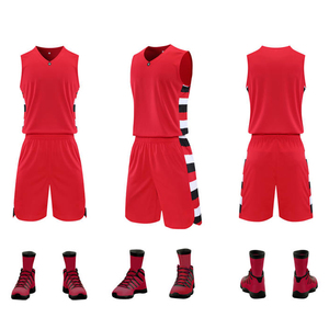 Uniforme de basket-ball réversible personnalisé, maillot à séchage rapide avec short en mesh, taille plus, 100% polyester, design de logos personnalisés - Product Image 2