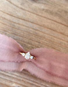 Bague en diamant personnalisée en usine Bague plaquée or 18 carats Bague de fête d'anniversaire de mariage en diamant Moissanite 2 carats - Product Image 3