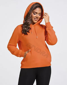 2025 femmes automne vêtements logo personnalisé femmes pull à capuche blanc couleur unie à capuche sweats décontractés - Product Image 4