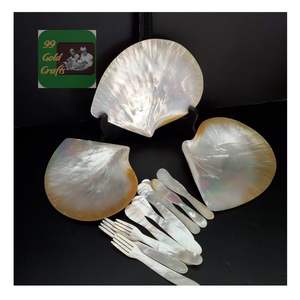 Plato de Nácar Natural Pulido, Elegante Plato para Caviar de Concha Marina, Hecho a Mano en Vietnam, Bandeja de Lujo Ecológica - Product Image 2