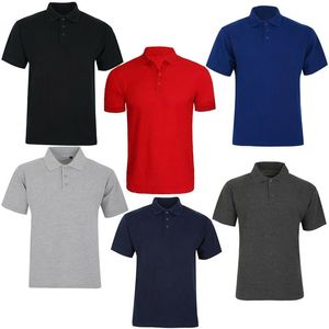 T-shirts élégants 100% en coton pour hommes, vêtements décontractés tricotés respirants, anti-rides, à manches courtes, imprimés de haute qualité pour polos - Product Image 6