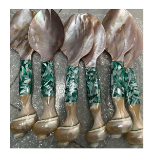 Cuillère à coquille artisanale pour épices et sauces de cuisine haut de gamme - Product Image 2