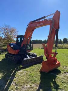 Haute performance 5.5 tonnes mini excavatrices utilisées Kubota KX155-3 l'excavatrice originale de machines de construction Kubota 155 en stock - Product Image 4