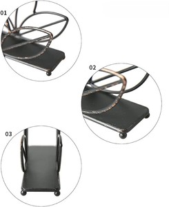 ที่วางผ้าเช็ดปากลวดโลหะดีไซน์ Leaf ที่ทันสมัยสําหรับเคาน์เตอร์ครัวร้านอาหาร - Product Image 4