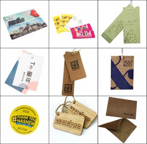 Ucuz Toplu Ekolojik Şeffaf Kağıt Giyim Etiketleri Dikdörtgen Şeklinde Özelleştirilebilir Çocuk Giysileri Bebek Giysileri için - Product Image 5