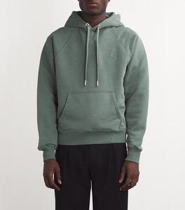 Sweat à capuche décontracté pour homme avec poche kangourou et capuche à cordon de serrage réglable Sweat-shirt à manches longues en coton mélangé doux - Product Image 3