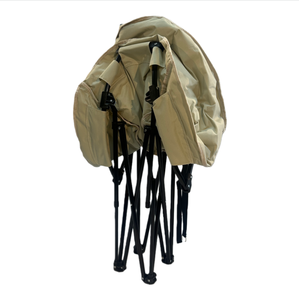 Chaise pliante rembourrée robuste, légère et ergonomique avec cadre en fer pour les loisirs en plein air et les randonnées - Product Image 2