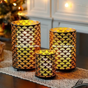 Handmade Antique Design Iron Metal Black Tea Light Votive <b>Holder</b> for Home Christmas Decor Weddings for <b>Candle</b> Votive Display - Product Image 3