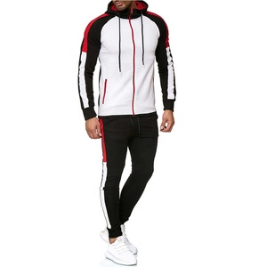 Conjunto de jersey con logotipo personalizado de OEM, pantalones ajustados para correr y Sudadera con capucha y cremallera, chándales de lana de algodón de primera calidad para hombre, invierno de talla grande - Product Image 6