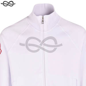 Sudadera de punto Polo de rugby de manga larga Sunseeker Stripe con cremallera Sudadera de algodón de punto de peso pesado - Product Image 3