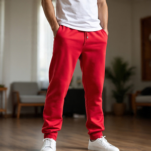 <b>Men's</b> Heavyweight Baggy Trouser Pajama <b>Men</b> Sweatpants Jogger Cotton Fleece 450GSM Jogger Baggy Sweat Pants <b>Men</b> - Product Image 4