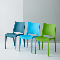Meilleur prix chaise de tabouret en plastique empilable nordique noire avec de bonnes jambes pour dîner restaurant moderne