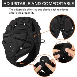 Producto Más Vendido, Cascos Juveniles de Primera Calidad con Diseño de Logotipo Personalizado 7v7, Casco Acolchado de Color Sólido a Cuadros para Fútbol Americano - Product Image 5