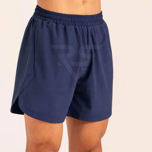 กางเกงขาสั้นออกกำลังกายแบบใหม่กางเกงจ็อกเกอร์ลำลองสีทึบเอวกลางพิมพ์ดิจิตอลผลิตในปากีสถาน - Product Image 4