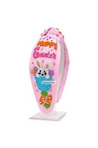 Diadema de Pascua con Cuentas Hecha a Mano para Mujeres y Niños, Accesorio para el Cabello con Diseño de Conejito y Huevo para el Festival de Primavera - Product Image 4