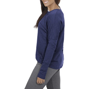 เสื้อกันหนาวสตรีคอกลมมีฮู้ดผ้าฟลีซผสมผ้าฝ้ายรีไซเคิลอัจฉริยะเป็นมิตรกับสิ่งแวดล้อม - Product Image 4