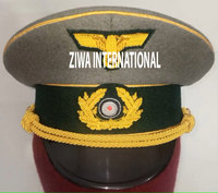 Casquette à visière incurvée décontractée pour généraux de l'Aviation allemande de la Seconde Guerre mondiale, avec insignes brodés faits main, 100% coton ZIWA