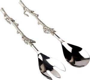 metal decorative <b>salad</b> <b>servers</b> with Handmade unique Design Handle High Quality Safety Material <b>Salad</b> Fork And Spoon - Product Image 1