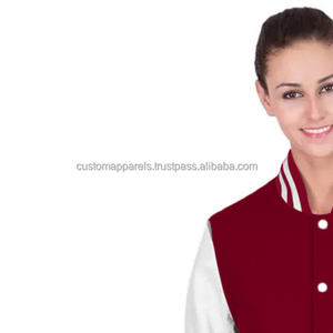 <b>Quilted</b> Cotton Fleece Varsity Jacket for Women with Custom Embroidery and Breathable Design - Product Image 5