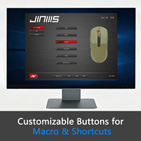 Souris de jeu sans fil Jinms X5 Pro Tri-Mode 26000 DPI PAW3395 Ultra-légère 63g OEM/ODM Logo personnalisé Design ergonomique pour les joueurs PC