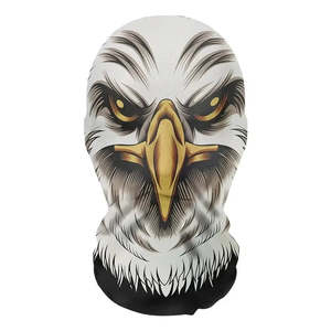 Máscara de media cara de terror para Halloween, accesorios adhesivos para fiestas en látex y plástico para disfraces - Product Image 5