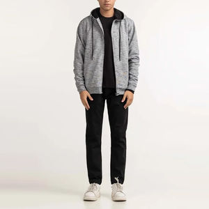 Ropa Deportiva para Correr al Aire Libre, Sudadera con Cremallera para Hombre de Buena Calidad, Sudadera con Cremallera de Color Sólido y Estampado para Hombre, Precio al por Mayor, OEM Personalizado - Product Image 6