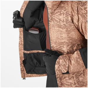 Chaqueta de Invierno con Capucha para Hombre, Nueva Llegada 2026, Personalizada, Impermeable, de Poliéster, Cortavientos, Camuflaje Marrón, Abrigo para Exteriores - Product Image 5