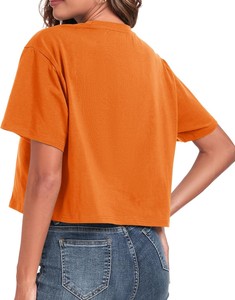 Camisetas cortas para mujer, camisetas cortas de media manga con hombros caídos, Camisetas básicas informales de verano Y2K, camisetas cortas informales de gran tamaño - Product Image 3