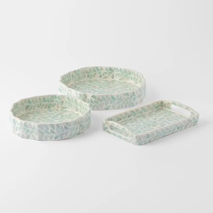 Plateaux de service de luxe en incrustation de nacre Plateaux décoratifs pour plateau de table basse pour pouf du Vietnam - Product Image 2