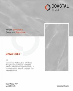 Porcelaine 600 X1200 mm Carreaux de sol Qana Gris Mat Look Carrelage Antidérapant Tendance Architech Floordecor Ensuite Tilestyle Carrelages muraux - Product Image 2