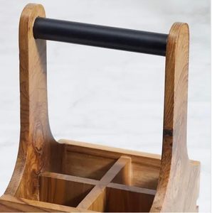 Options de porte-cuillères en bois écologiques, porte-cuillères en bois avec ensemble assorti pour la décoration de la cuisine à domicile à prix avantageux - Product Image 2