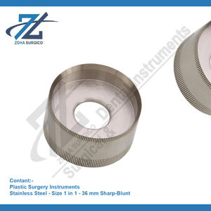 Freeman Mammoplastia 36mm Diámetro Acero inoxidable Areola Marcador Sharp/Blunt Doble Instrumentos quirúrgicos Fabricante Pakistán - Product Image 2