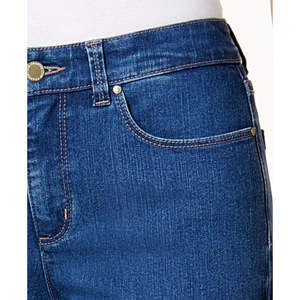 Jeans Lexington a Gamba Dritta da Donna Charter Club, Taglia 16X3 Petite, in Denim Blu, Semplici ed Eleganti, Lavabili, con Bottoni - Product Image 3